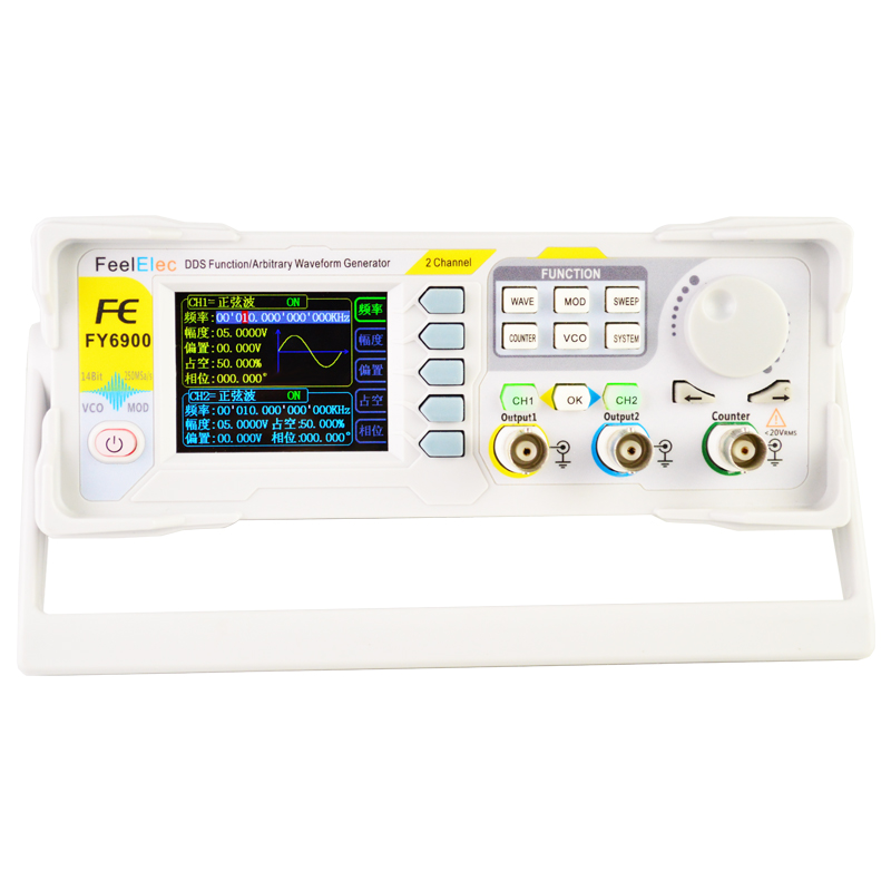 Generator Sinyal Gelombang Arb - Dual Channel Arbitrary Waveform Function Generator 60Mhz ulasan dan harga